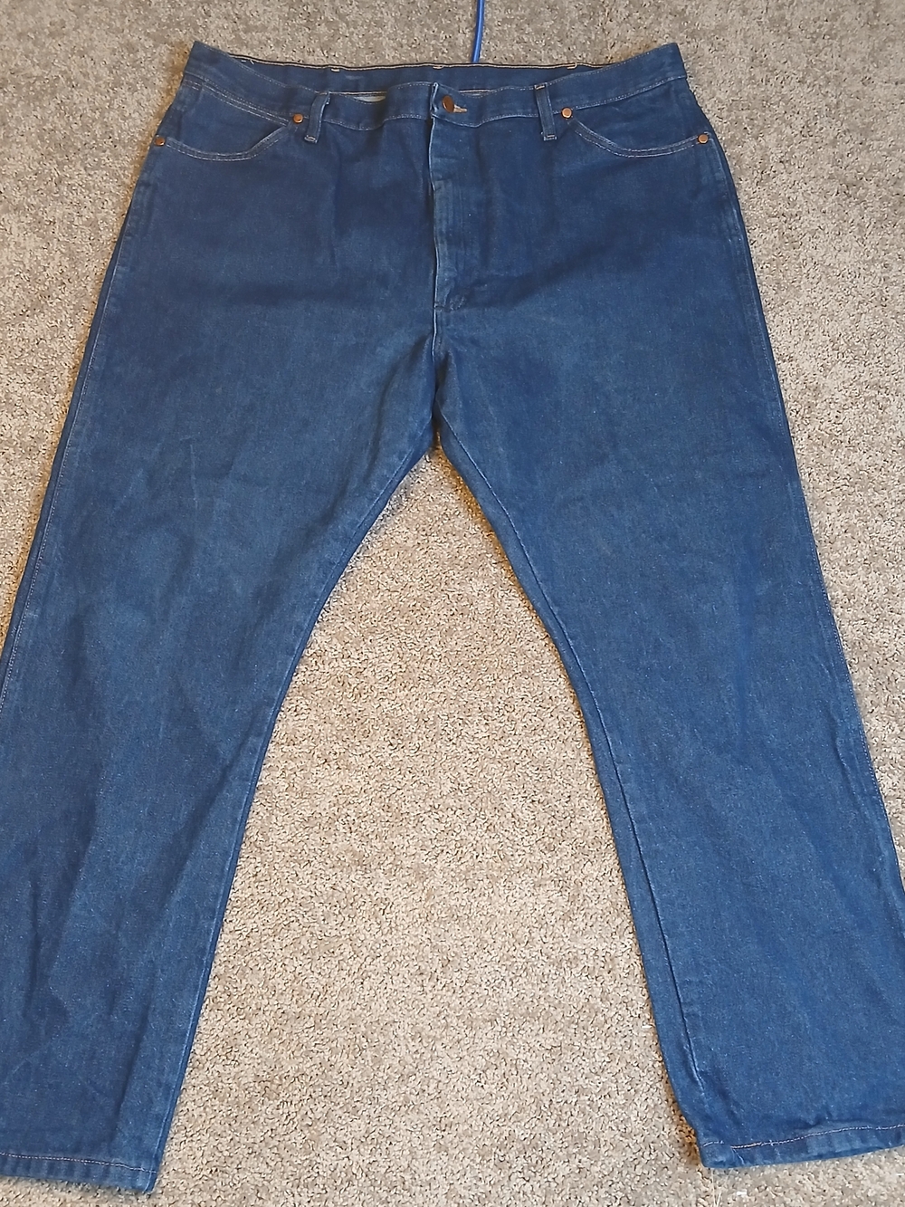 Wrangler Jeans Cowboy Cut Jeans for Men - 13MWZ - Blue Medium Wash - Size 42x30